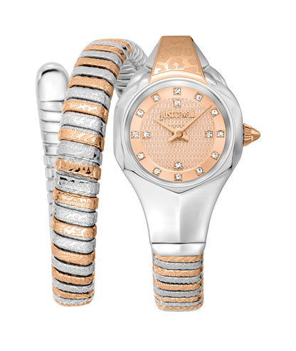 Jc1l270m0065 Just Cavalli Amalfi Women's Two Tone Rose Gold & Silver Watch