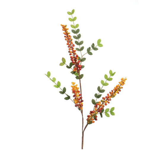 Melrose International Orange Berry Foliage Spray (Set of 6)