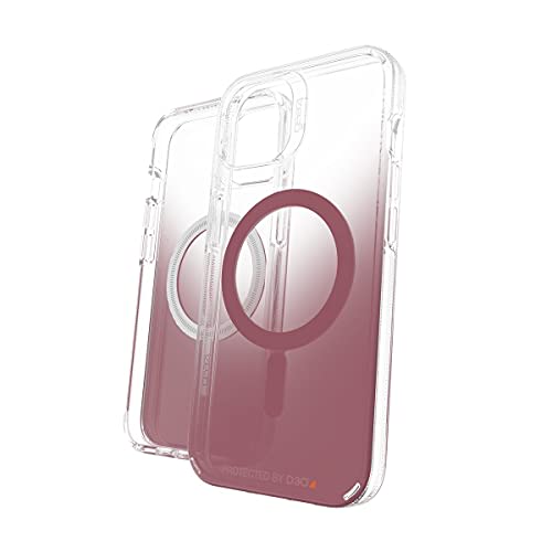 Gear4 Zagg Milan Snap Case - Magsafe Compatible Clear Case with Beautiful Detailing - for Apple Iphone 13 - Rose,702008218