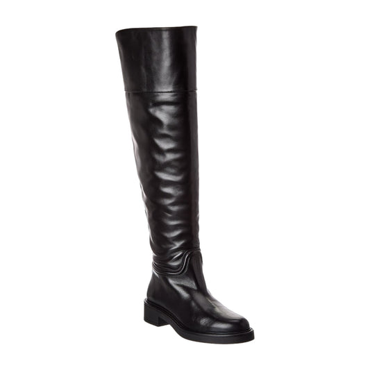 Stuart Weitzman Celia Leather Over-The-Knee Riding Boot