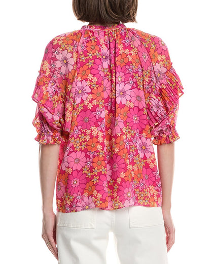 BRIGHT RASPBERRY FLORAL-