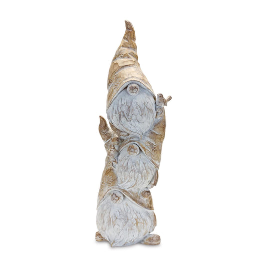 Melrose International Carved Spring Gnome Stack 23"H