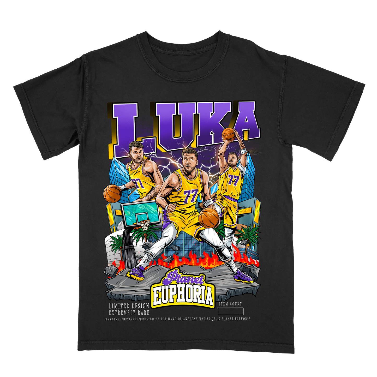 Luka Doncic V3 Limited Edition NBA Player Graphic T-Shirt