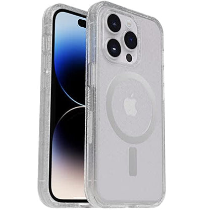 Otterbox Iphone 14 Pro (Only) Symmetry Series+ Case - Stardust (Clear/Glitter), Ultra-Sleek, Snaps to Magsafe, Raised Edges Protect Camera & Screen
