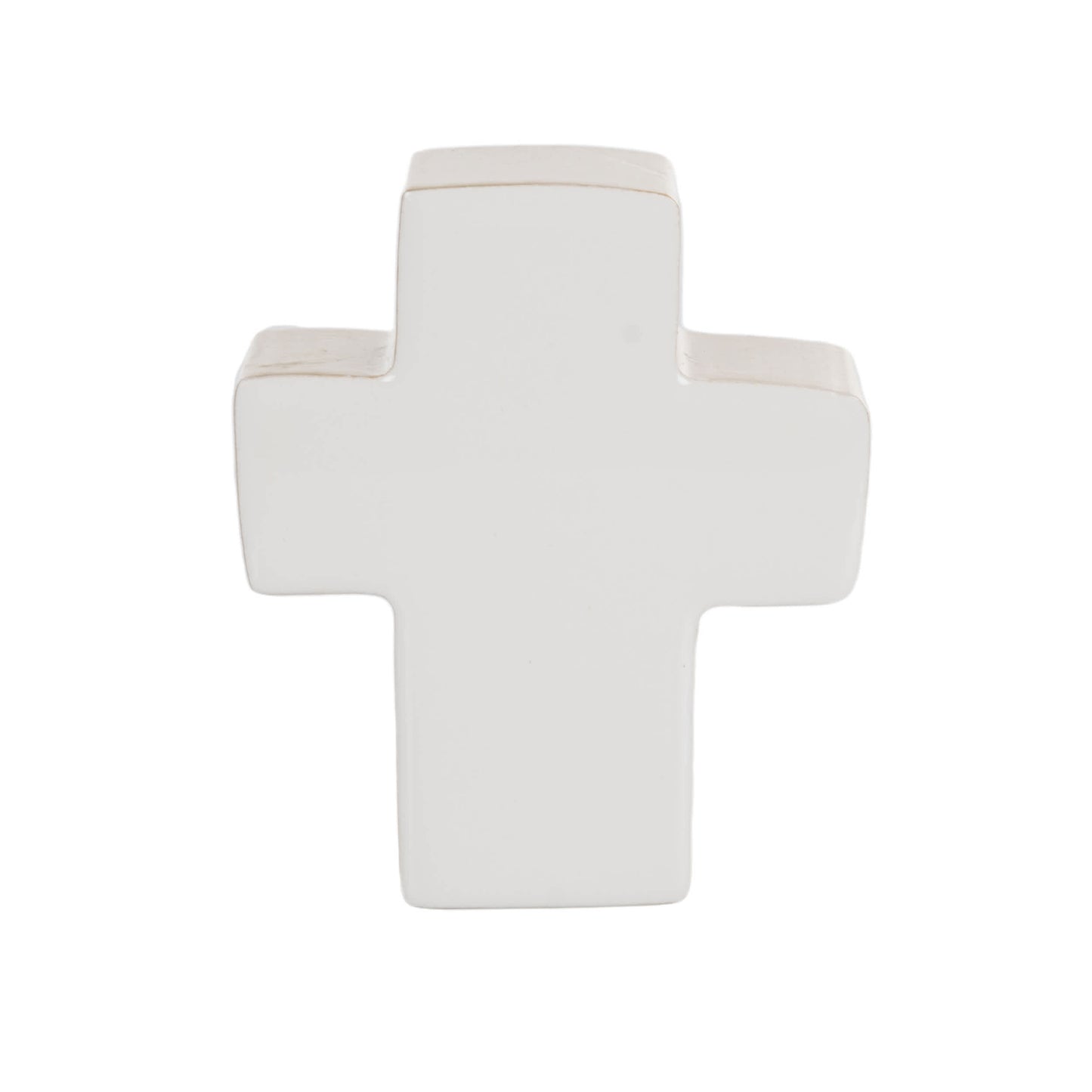 MDF and Epoxy Cross in Box White and Gold for Spring Home Decor