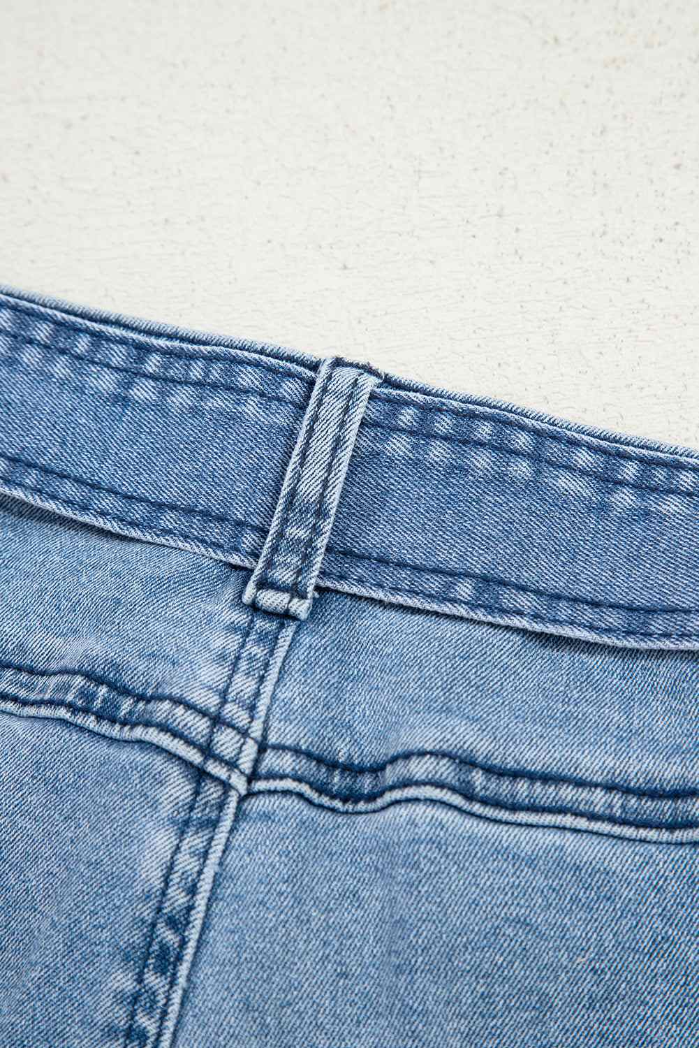Ava Sash Wide Leg Jeans - Beau Blue / 12