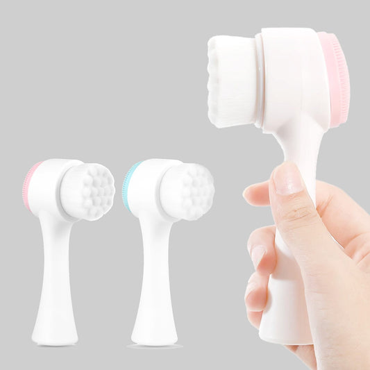 La Sante 2 Pack: Dual Face Manual Facial Brush For Pore Cleansing And Exfoliating