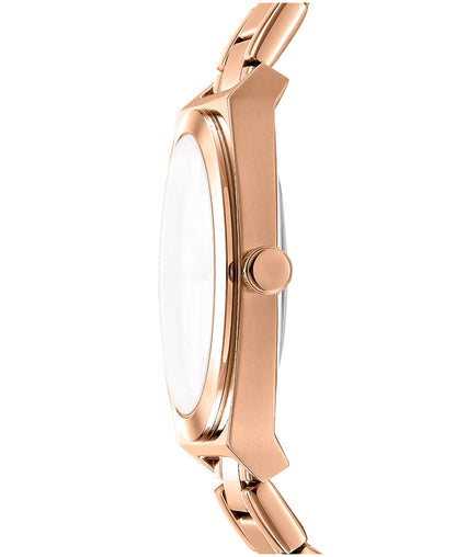 Dkny Women Watch, Rose Gold Color Case, Rose Gold Dial, Rose Gold Color Metal Bracelet, 3 Hands, 5 Atm-4