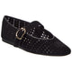 onyx perforated suede