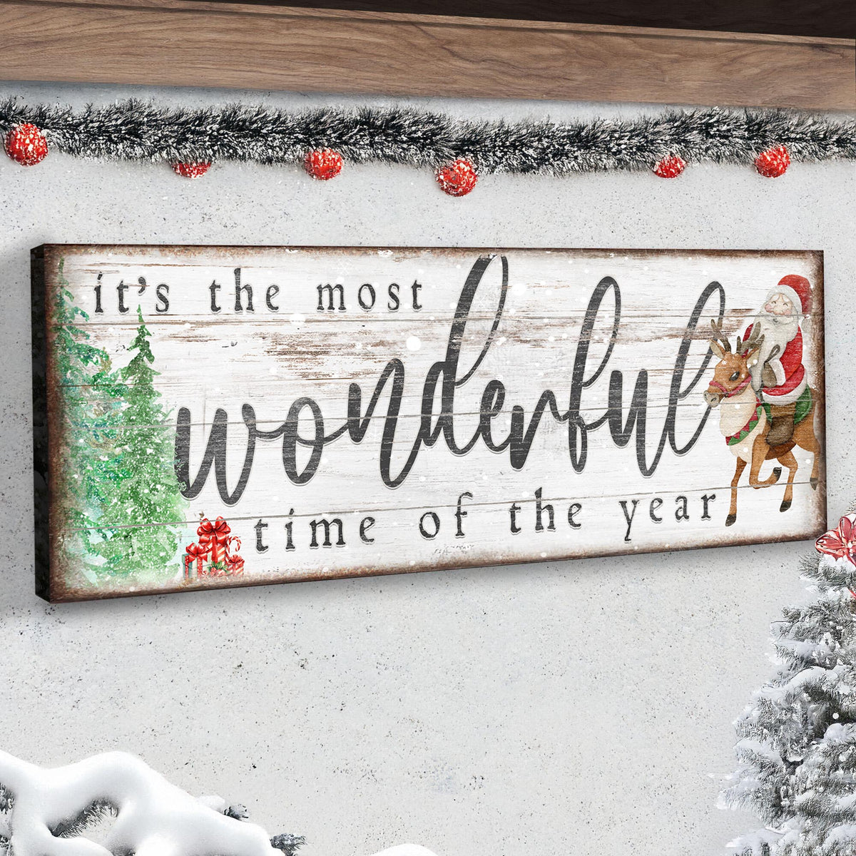 It's The Most Wonderful Time Of The Year Christmas Sign II
