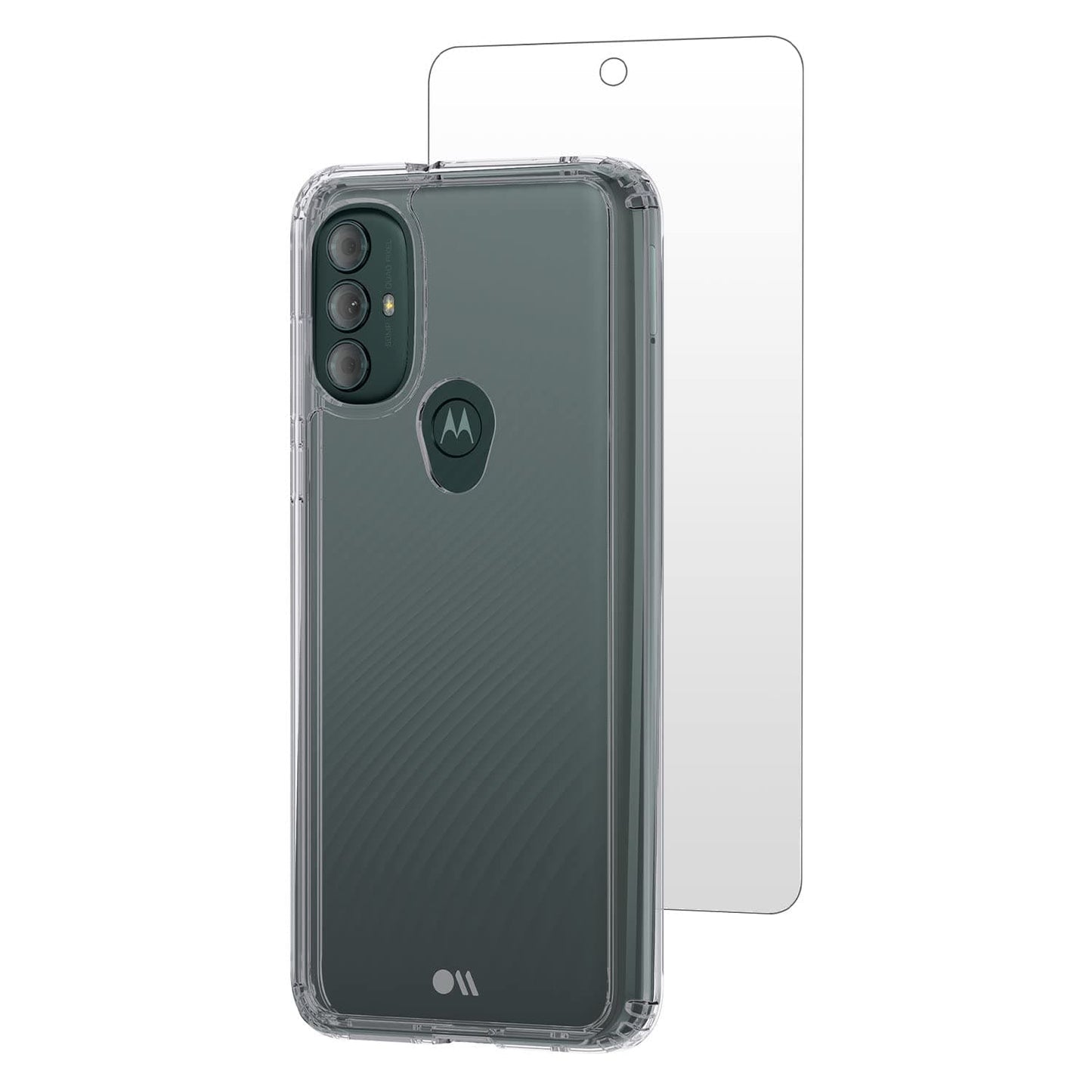 Case-Mate - Protection Pack - Tough Case & Glass Screen Protector for Motorola Moto G Power (2022) - 10 Ft Drop Protection - Clear
