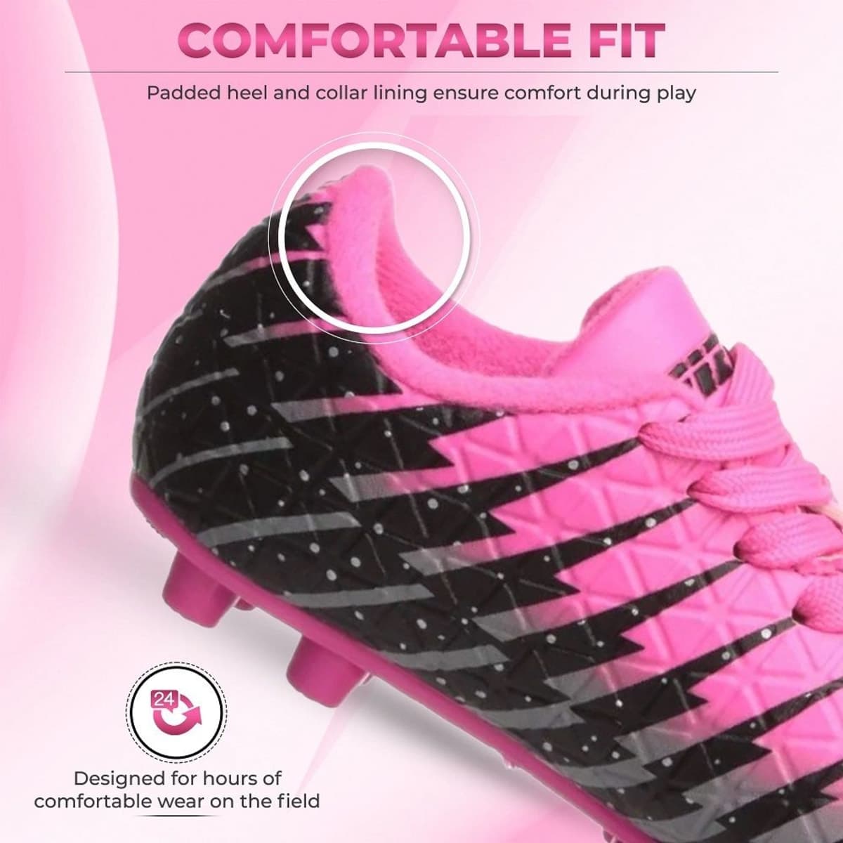 Pink Black Silver-