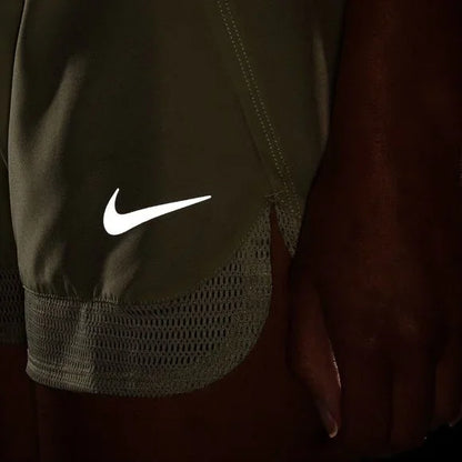 Nike Women's Dri-Fit Running Lined Shorts Mesh Hem Shorts