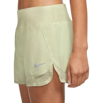 Nike Women's Dri-Fit Running Lined Shorts Mesh Hem Shorts