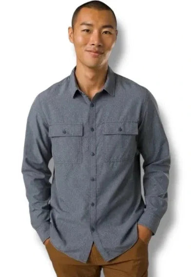 Prana Men's Lost Sol Ls Regular Fit Upf 30+ Button Down Shirt