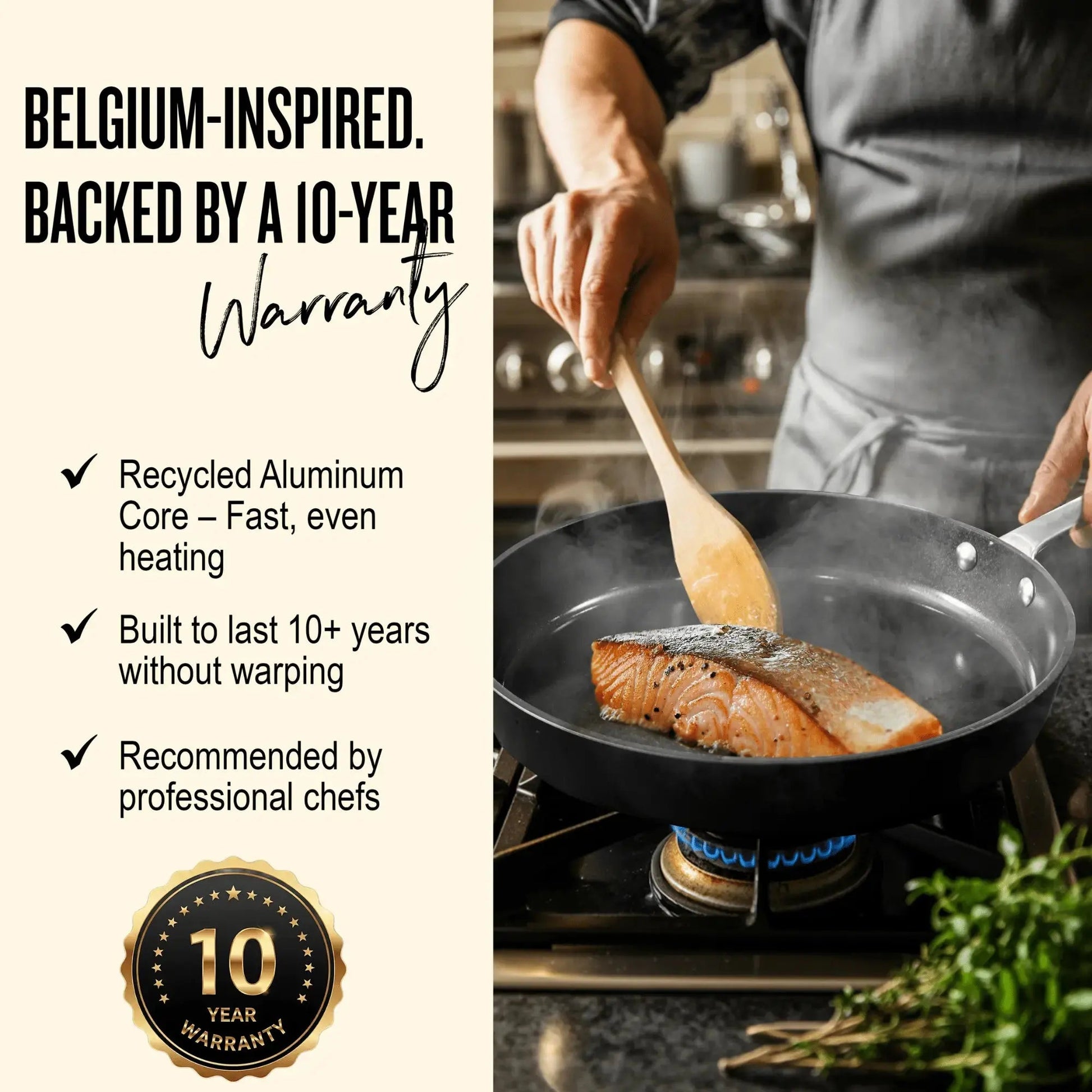 Maestro 3 - Piece Frying Pan Set - Alva Cookware