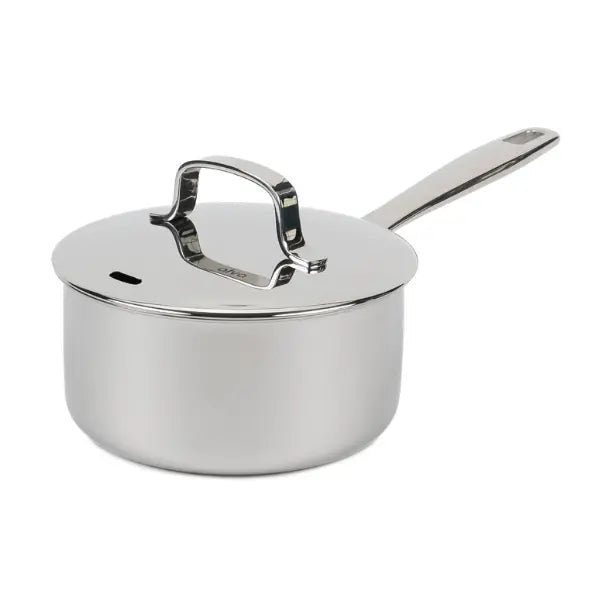 Maestro Stainless Steel Saucepan with Lid - 1.7 Qt. - Alva Cookware