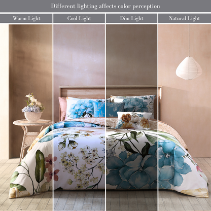 Bebejan Maia Blue 5 Piece Reversible Comforter Set