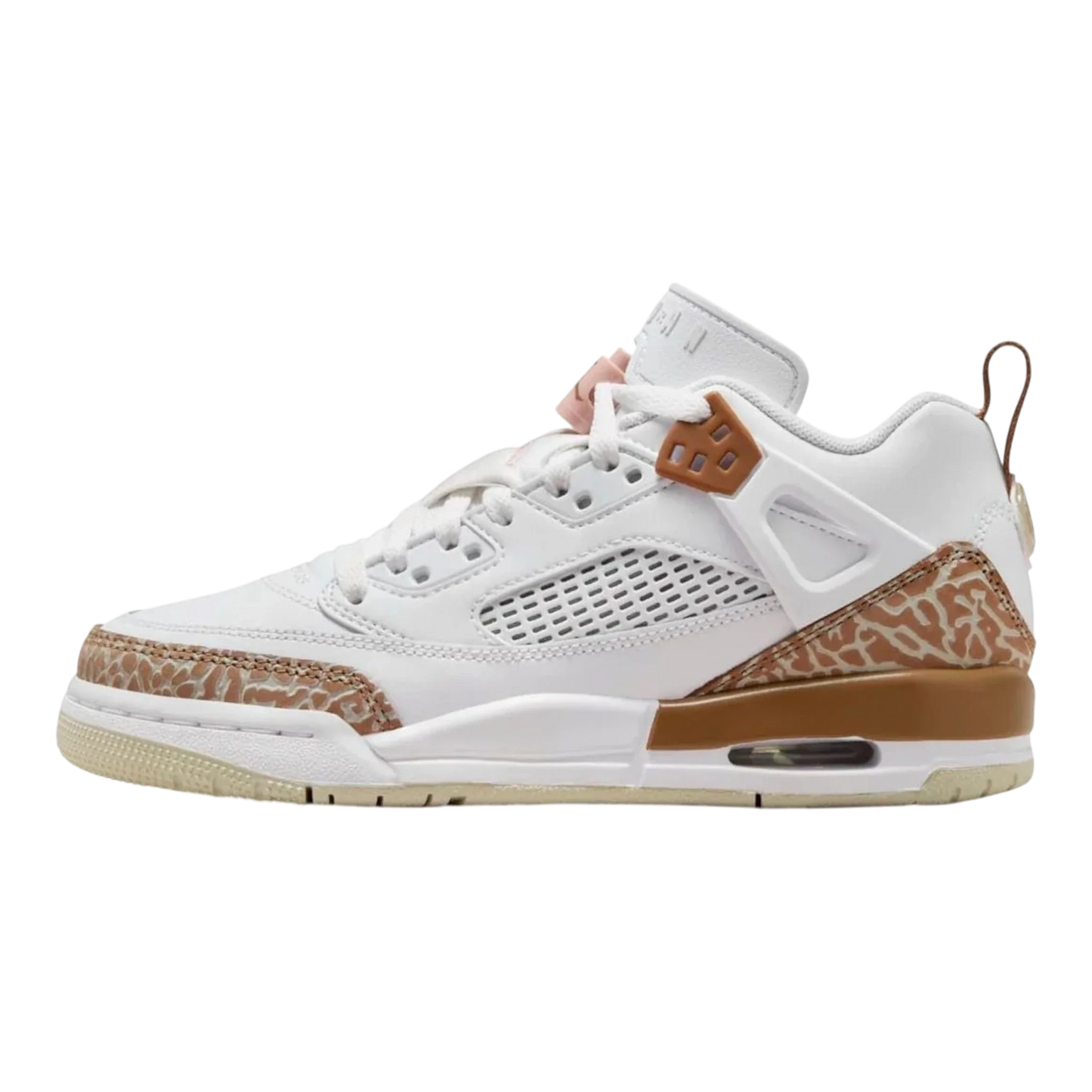 Nike Jordan Spizike Low Big Kids' (GS) Sneakers — White & Archaeo Brown Low-Top