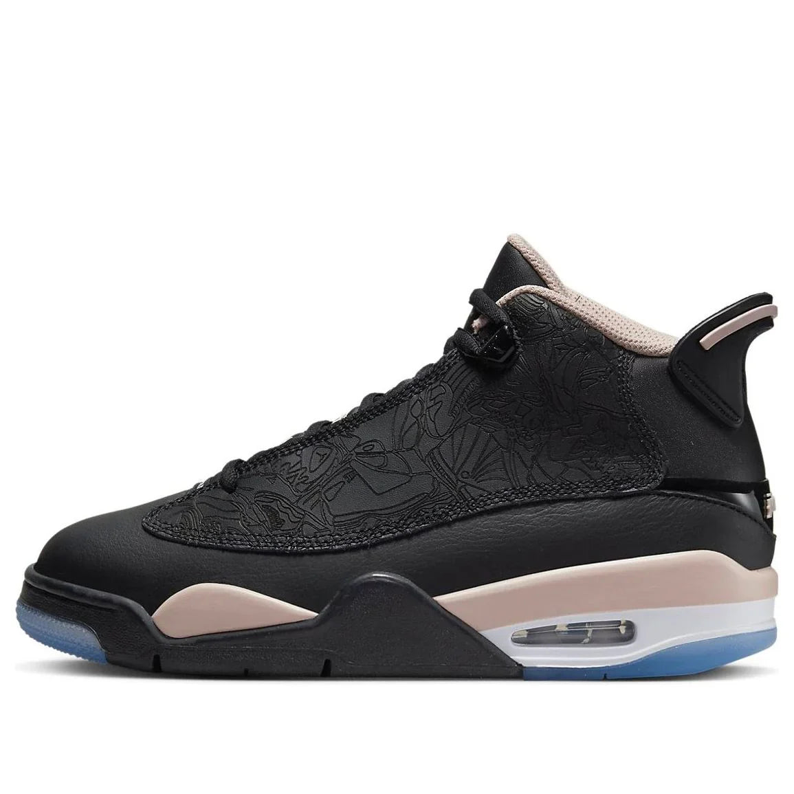 [dv1360-021] Grade School Air Jordan Dub Zero 'black White Fossil Stone'