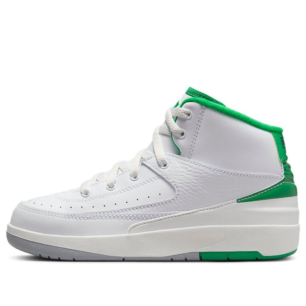 Air Jordan Preschool Retro 2 'Lucky Green' Ps Sneakers