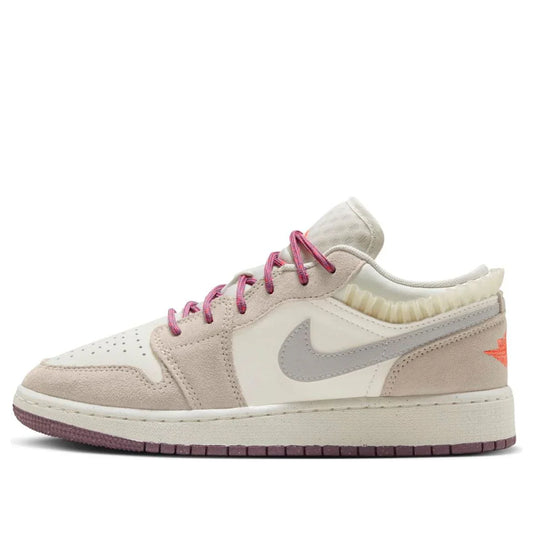 [fq8094-100] Grade School Air Jordan Retro 1 Low Alt Se 'sail Legend Light Brown'