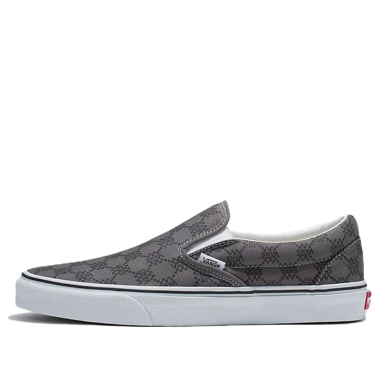 [vn0a7q5dpwt] Mens Vans Classic Slip-on - Monogram Pewter