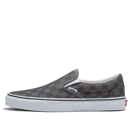 [vn0a7q5dpwt] Mens Vans Classic Slip-on - Monogram Pewter