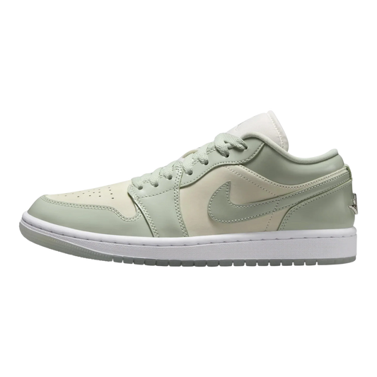 Nike Air Jordan 1 Low SE Women's Sneakers — Sail & Seafoam Leather Low-Top