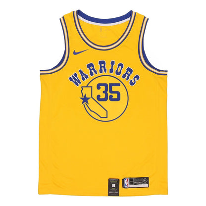 Nike Men's NBA Golden State Warriors Durant Gold Hardwood Classics Swingman Jersey