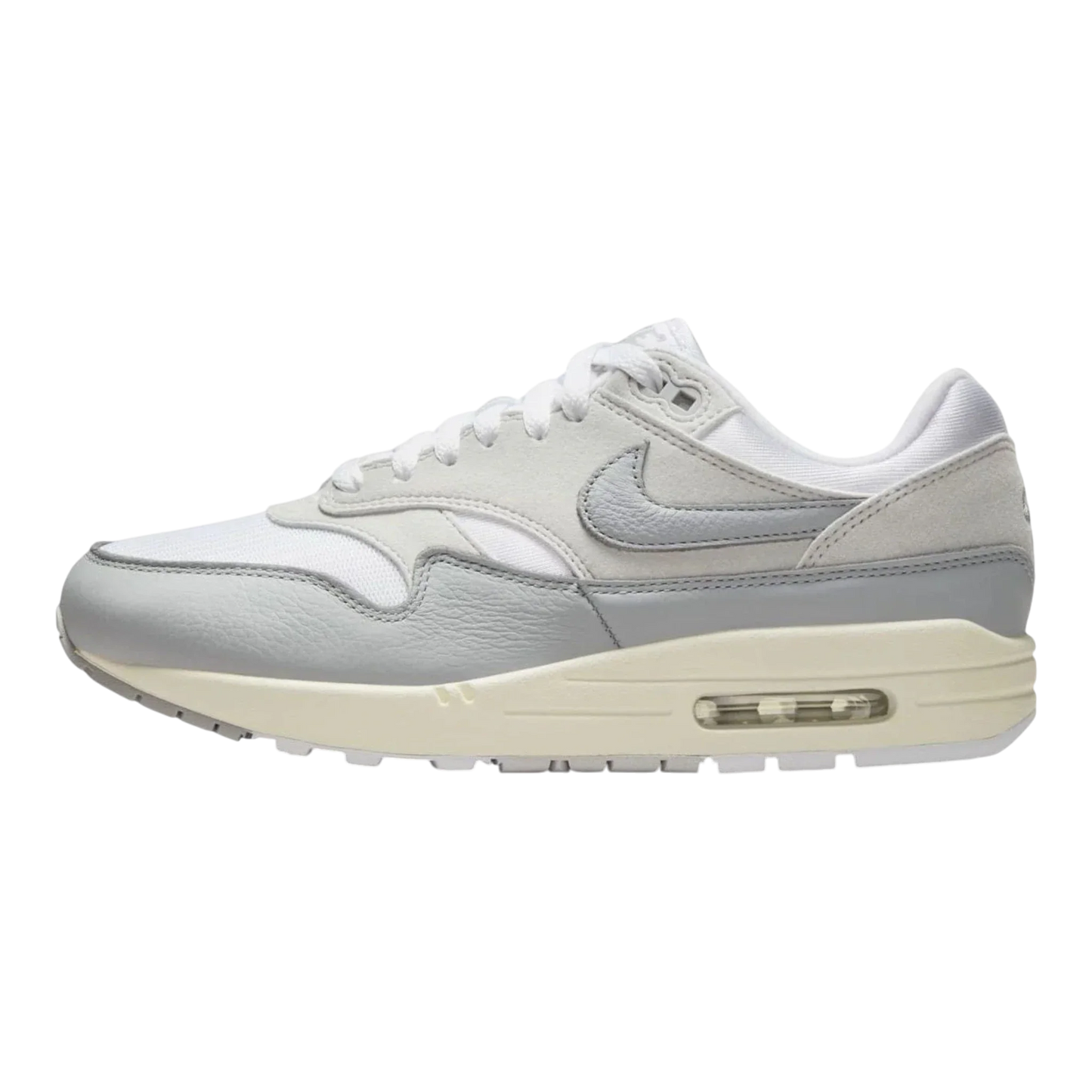 Nike Air Max 1 '87 Women's Sneakers — Pure Platinum & Light Smoke Grey Low-Top