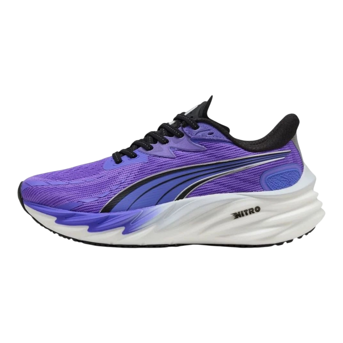 PUMA Velocity Nitro 4 Women's Running Shoes — Dark Amethyst/PUMA Black