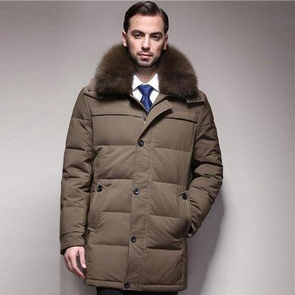 ThermalGuard Men's Down Jacket - Ultra-Warm, Lightweight Comfort for All-Day Adventure