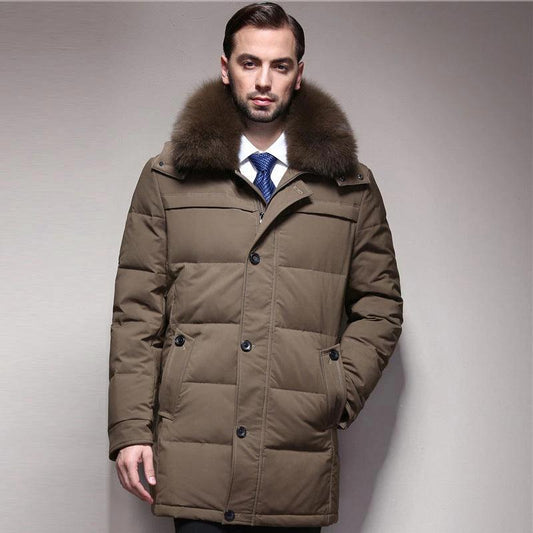 ThermalGuard Men's Down Jacket - Ultra-Warm, Lightweight Comfort for All-Day Adventure