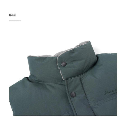 White Duck Down Vest - Ultra-Effective Three-Proof Jacket for Men