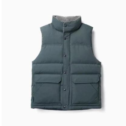 White Duck Down Vest - Ultra-Effective Three-Proof Jacket for Men
