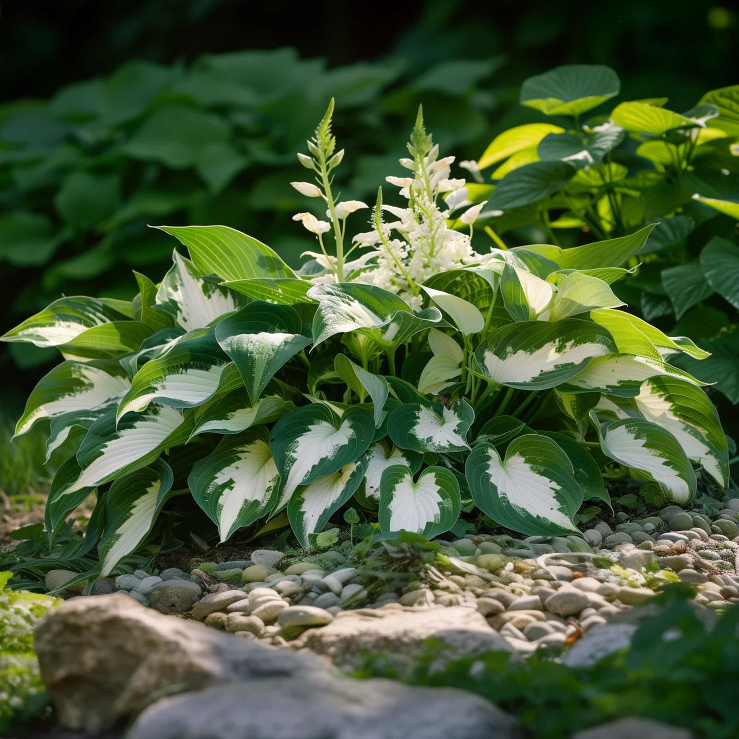 Green & White-