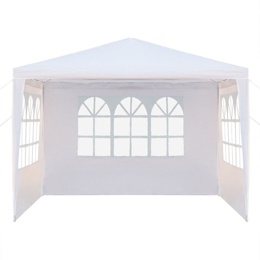 InQ Boutique 10''x10''(3 X 3m)Three Sides Waterproof Tent with Spiral Tubes XH - Silver