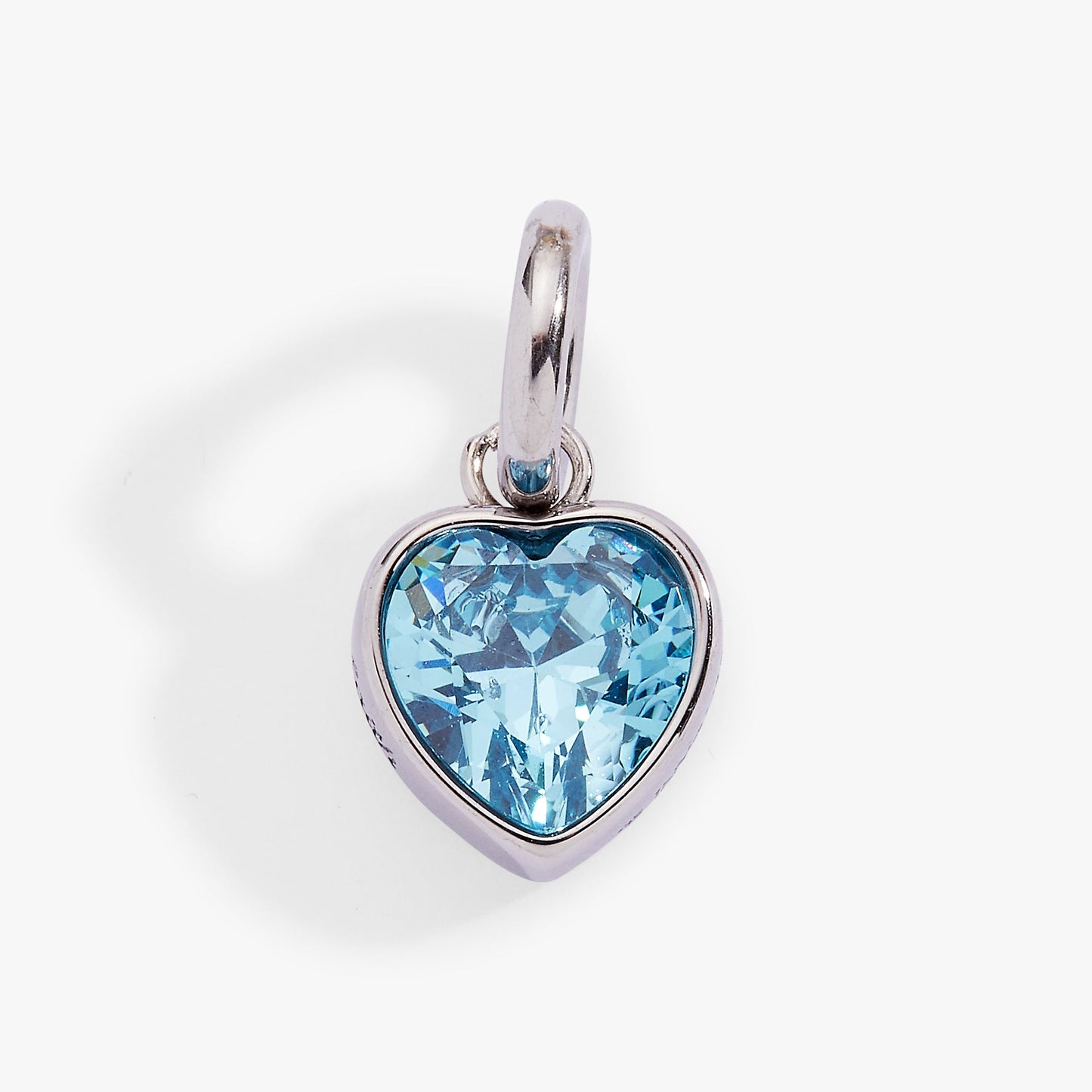 March 'Faith' Heart Birthstone Charm