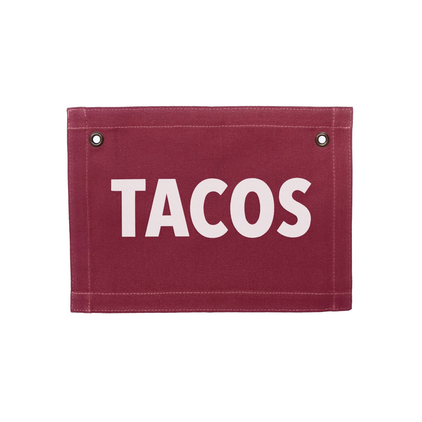 Frankie Jean Tacos Small Canvas Flag