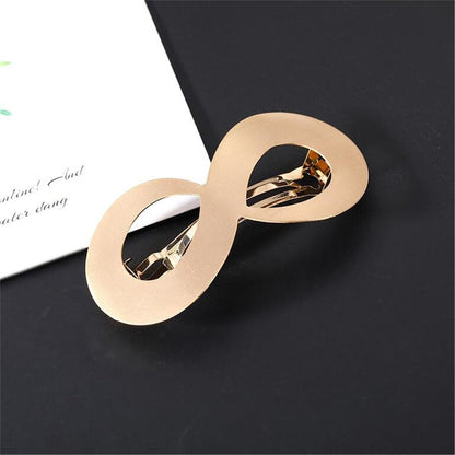 Goldtone Infinity Hair Clip
