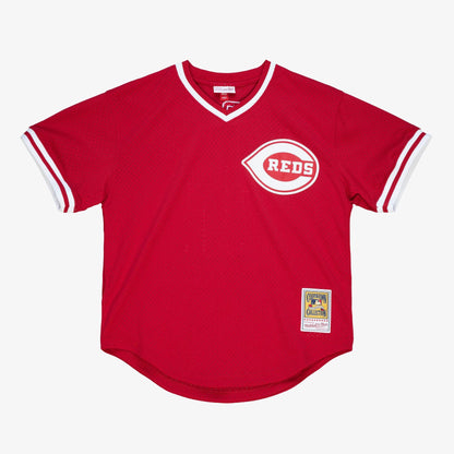 Mitchell & Ness Men's MLB Authentic Bp Jersey - Pullover Reds 1990 Barry Larkin Jerseys