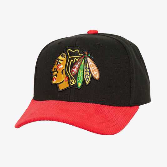 Mitchell & Ness Men's NHL Cord Pro Snapback Blackhawks Snapback Caps
