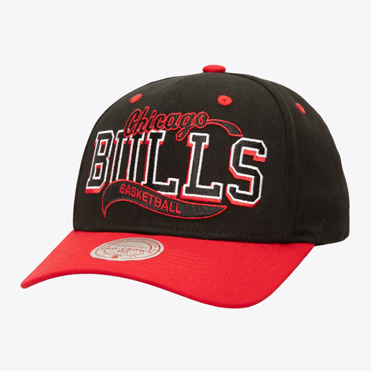 Men's Mitchell & Ness NBA Block Sweep Pro Snapback Bulls