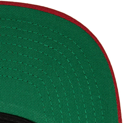 Mitchell & Ness Men's NBA Crooked Path Snapback Bulls Black