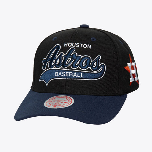 Mitchell & Ness Men's MLB Tailsweep 2.0 Pro Snapback Astros Black