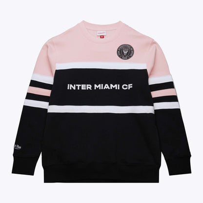 Mitchell & Ness Men's Mls Head Coach Fleece Crew Current Logo Miami Cf