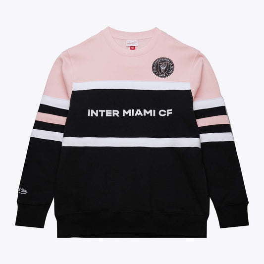 Mitchell & Ness Men's Mls Head Coach Fleece Crew Current Logo Miami Cf