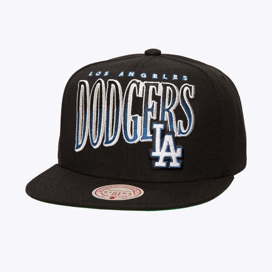 Mitchell & Ness Men's MLB Line Work Snapback Dodgers Snapback Caps