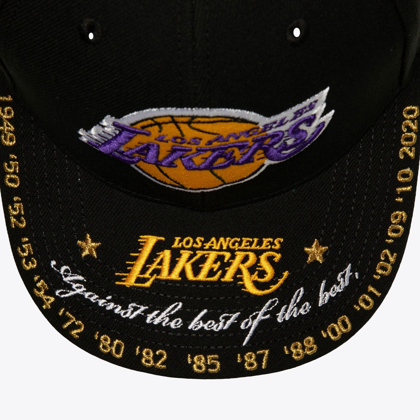 Mitchell & Ness Men's NBA Against The Best Pro Snapback Lakers Black